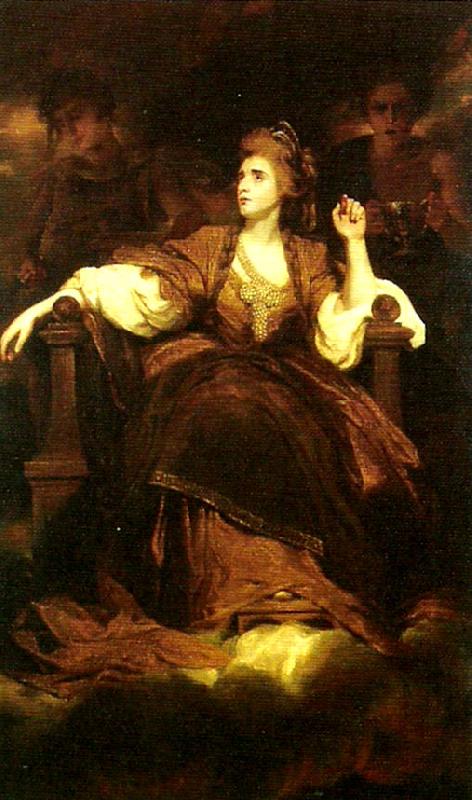 Sir Joshua Reynolds mrs siddons as the tragic muse France oil painting art